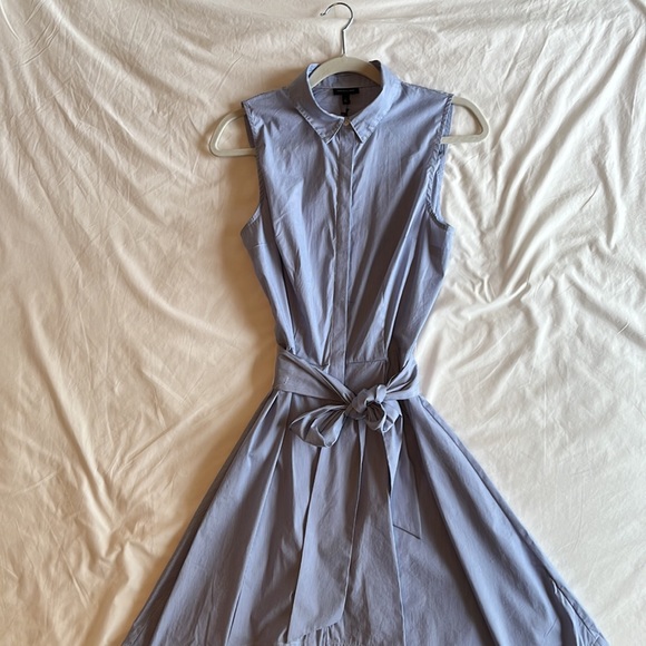 Who What Wear Dresses & Skirts - Women’s Small Blue & White Pinstripe Shirtdress by Who What Wear *NWT*